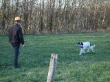 DSC00700  John og Paw med kanin, godt stykke tid siden vi har sets