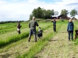 DSC03612  først hund ved udlagte fugl
