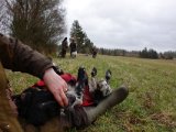 DSC04369  Prøver ligge at læggee dæmper på Hap' - har tidligre måtte stoppe ham efter lidt amok