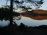 IMGP1554  Sol går ned og ingen Nessie er Bxxxx her.. kan se en myggeprut kruse på vandet hvis det skal være