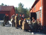 IMGP2186  MIddgaspause ved røgeriet/slagteboden