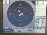 DSCF0947  200m Match ammo samling = ok til fugl (notering er fejlidstillet til 300m skive)