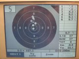 IMG 0890  6,5x55 200m 1ste forsøg. 3x midt = Norma 140gr Elite match. 3x top samme Elite patron , men kugle udskiftet til Norma 140gr FMJBT