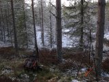 IMG 1244  Franserbækken igen denne gang på Ø siden af vejen tæt ved dæmning.. der har været sne