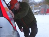 DSC02036  tilbage efter eftermiddgas såter Aksel skifter til stuedueligt fodtøj