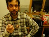 DSC02682  en tilfreds jæger med Påskebryg, Nordsøolie og en ½pakke tiramisu!!