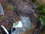 DSC05768  går ud mod en anden skovvej og sætter mig ..