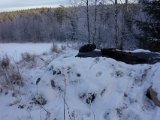 DSC05857  mere stabil frost og første sne..indskyde BBF mht temperatur og check 6,5'n mht topfugl kugler.. afprøver den lille høj jeg fik  laver forende af engen