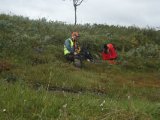 DSC09271  Nu op over trægrænsen pause .. lidt efter 'vrimler' det med ryper