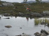 DSC03405  nemt at hoppe de først mange m, men til sidst 1m med strøm og trædesten ca 30cm under vand..checker ud før beslutter om køtere kan med