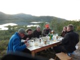 DSC03422  7 små fjeldjægere og snehvidt gourmebord