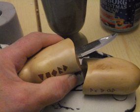 DSCF1069 Kort lille klinge .. en rygsækskniv til småvildt